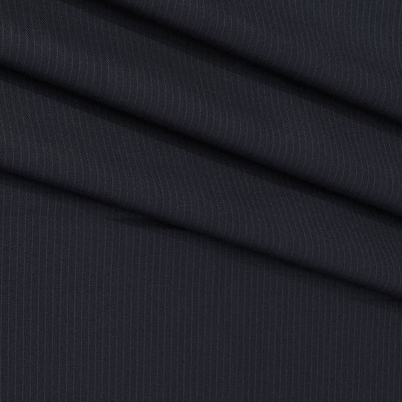 Trouser Fabric Donear Poly Viscose Pin Lining Colour Dark Blue